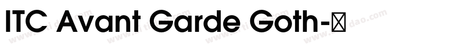 ITC Avant Garde Goth字体转换